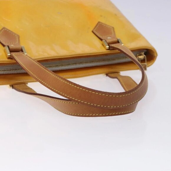 LOUIS VUITTON Monogram Vernis Houston Hand Bag Gris M91053 LV Auth 132526 - Picture 8 of 16